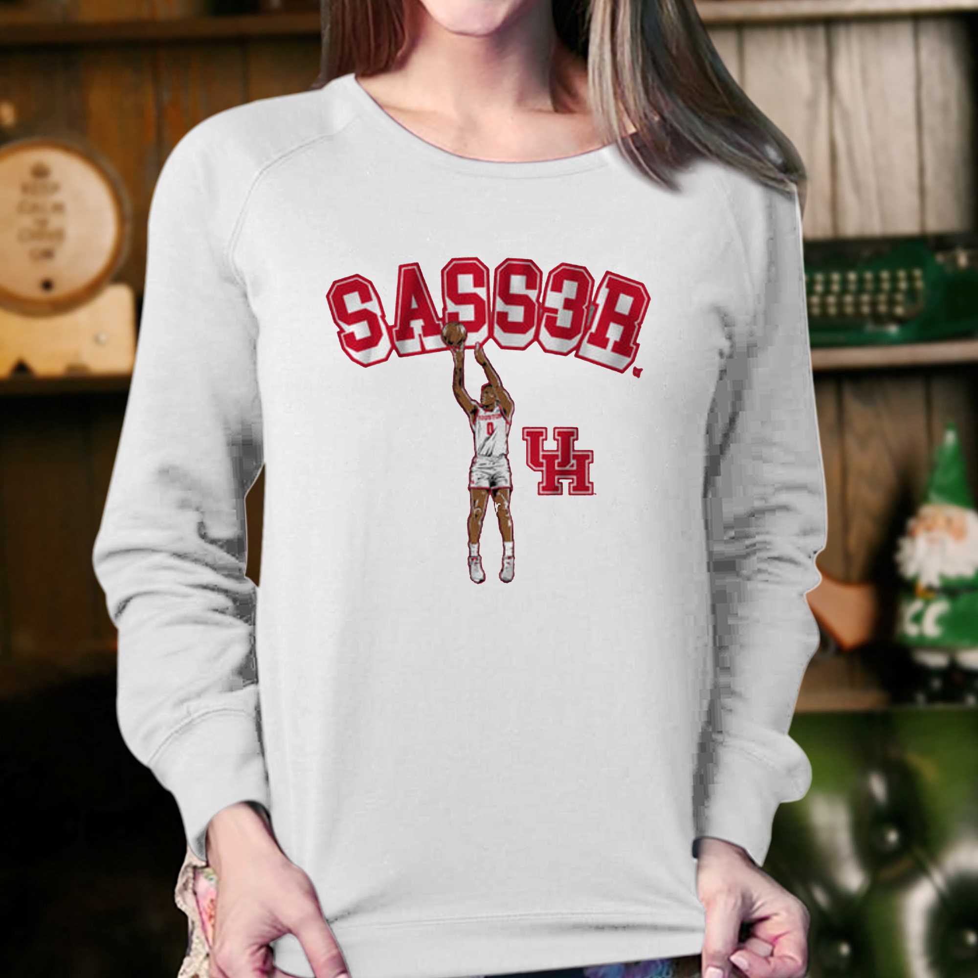 Houston Basketball Marcus Sasser Sass3r T-shirt 