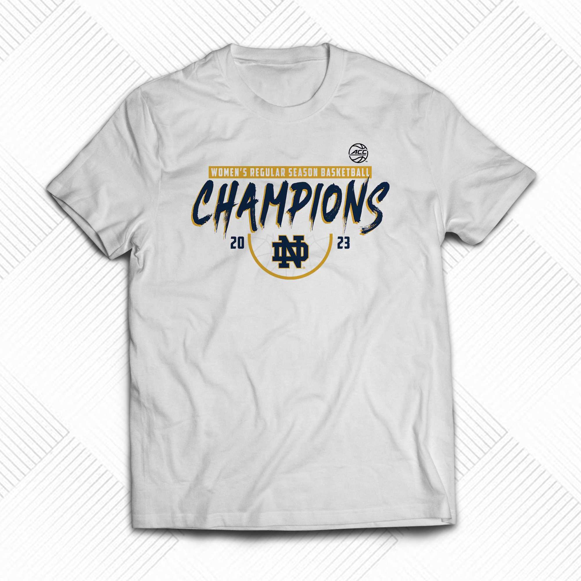 Official Notre Dame Fighting Irish 2023 Acc Women's Basketball Regular Season Champions T-shirt Shibtee Clothing