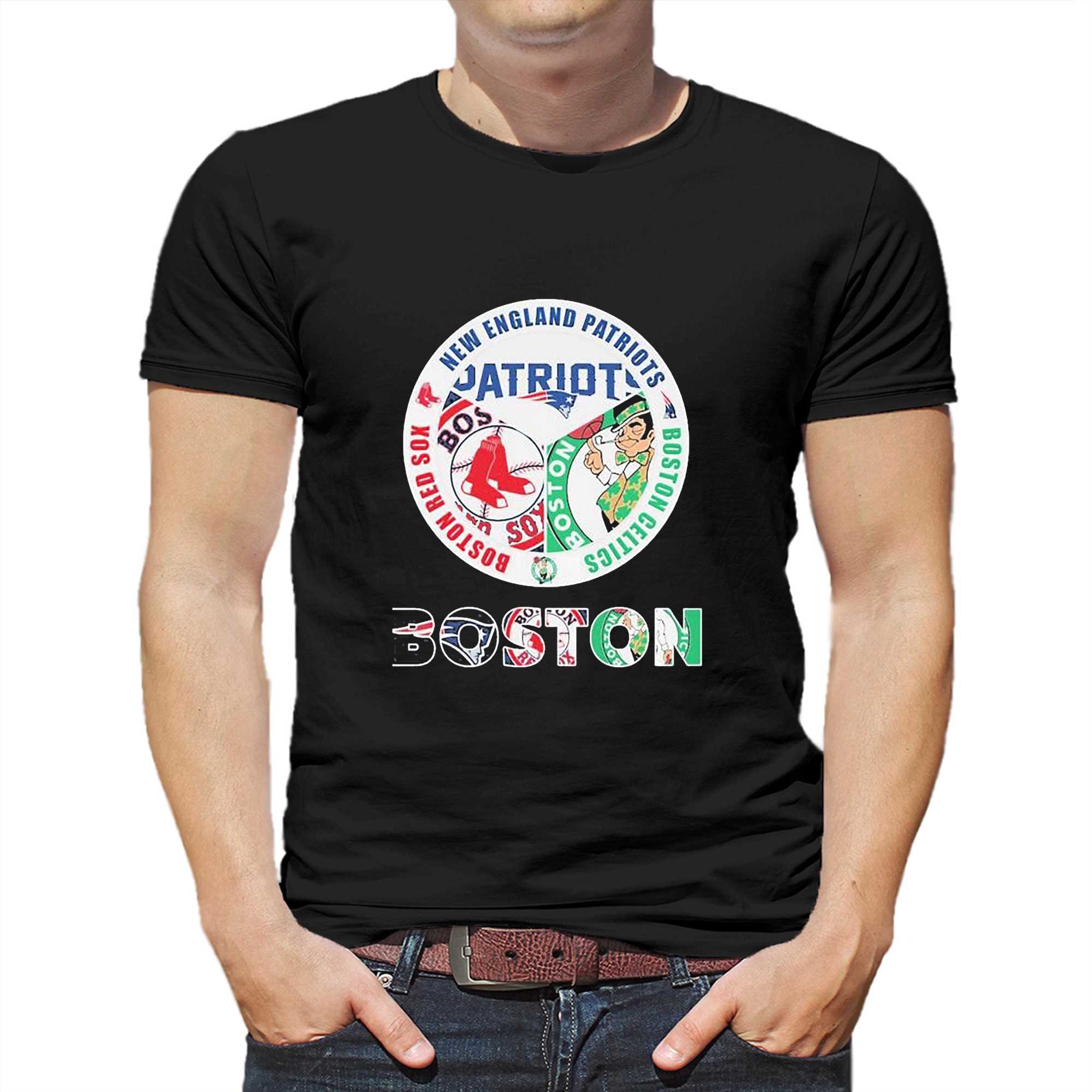 Boston New England Patriots Boston Red Sox Boston Celtics Shirt - Shibtee  Clothing