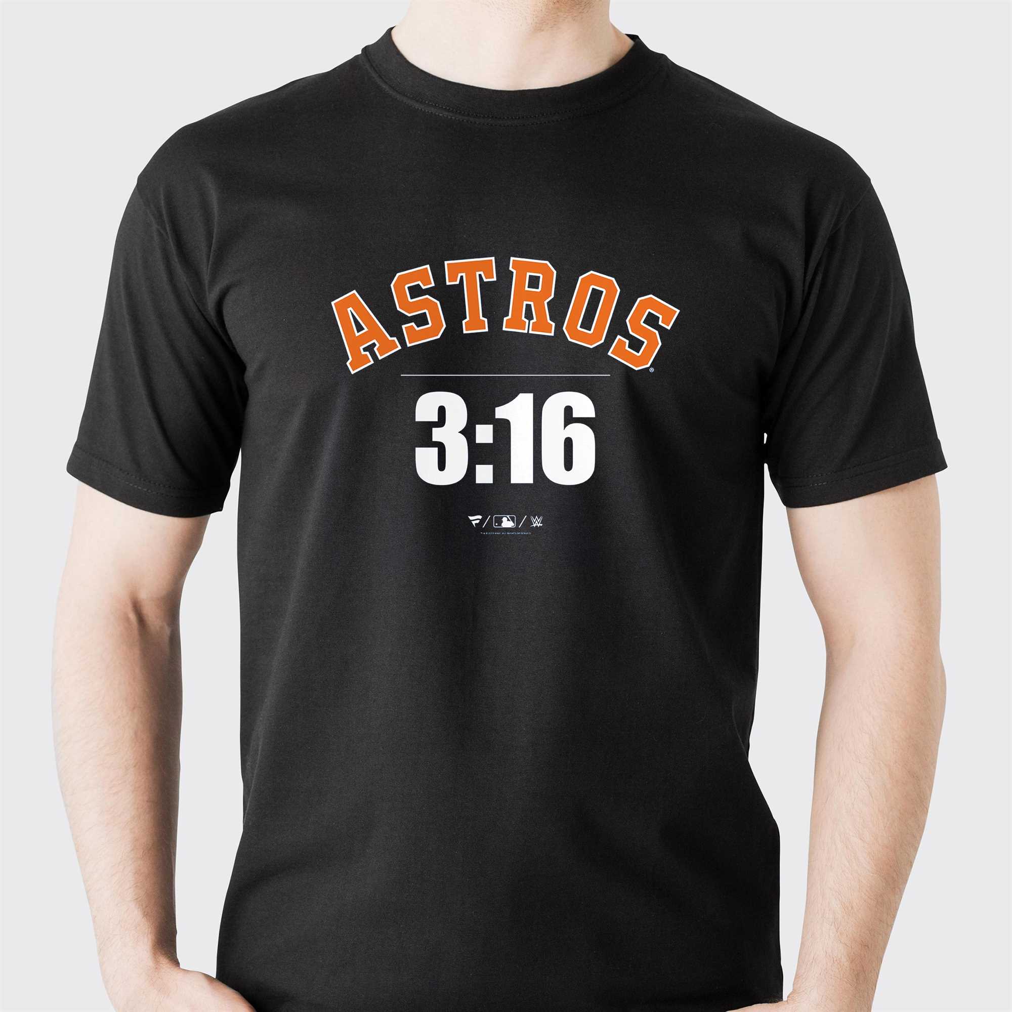 Men's Fanatics Branded Stone Cold Steve Austin Navy Houston Astros 3:16  T-Shirt