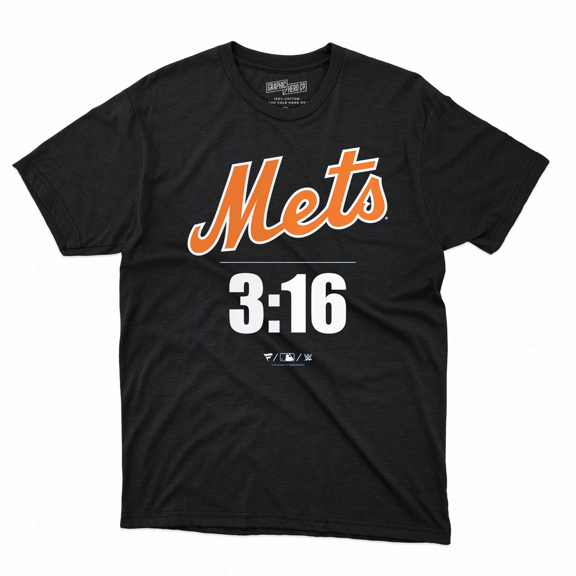 New York Mets Fanatics Branded Official Logo T-Shirt - Orange