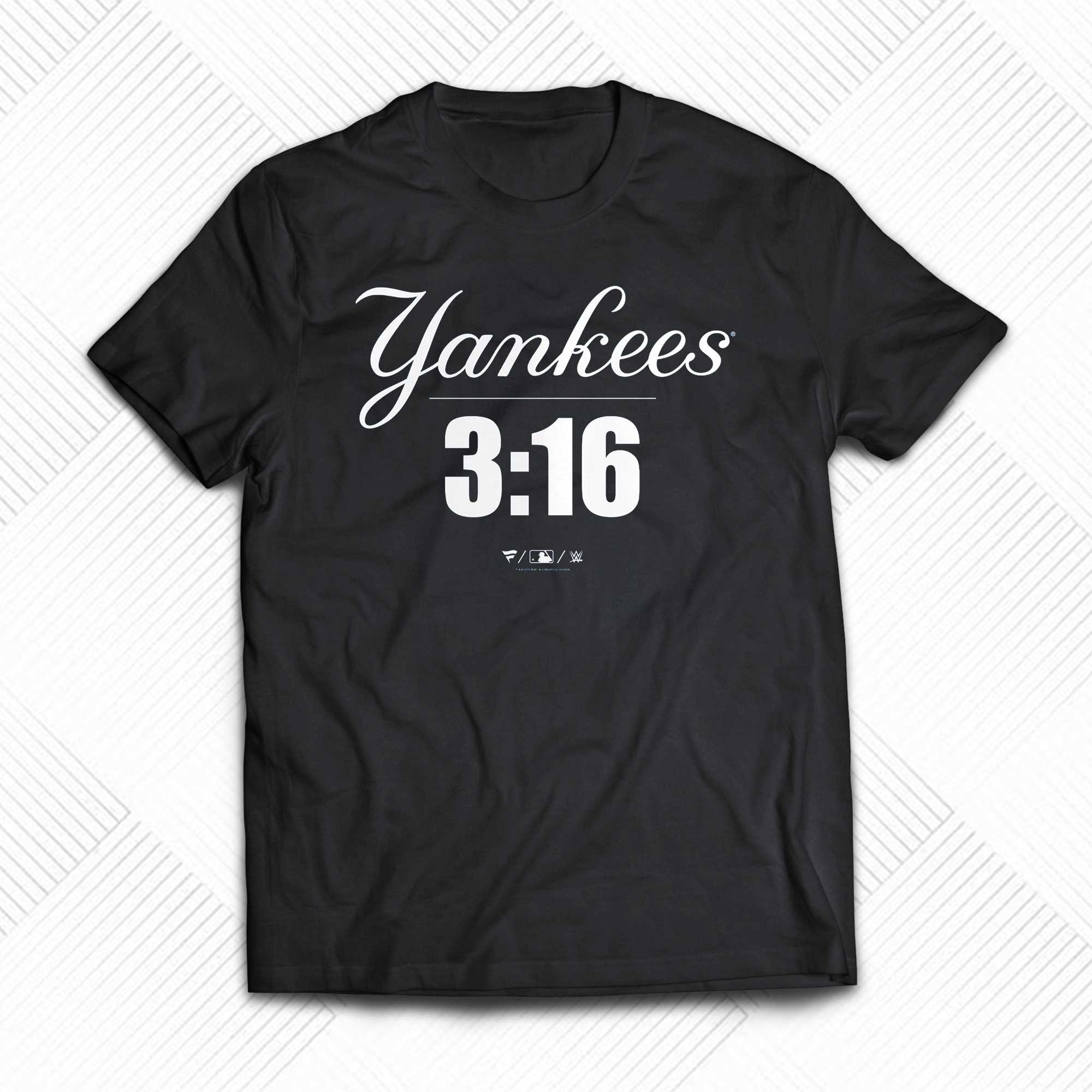 Stone Cold Steve Austin New York Yankees Fanatics Branded 3:16 T-shirt