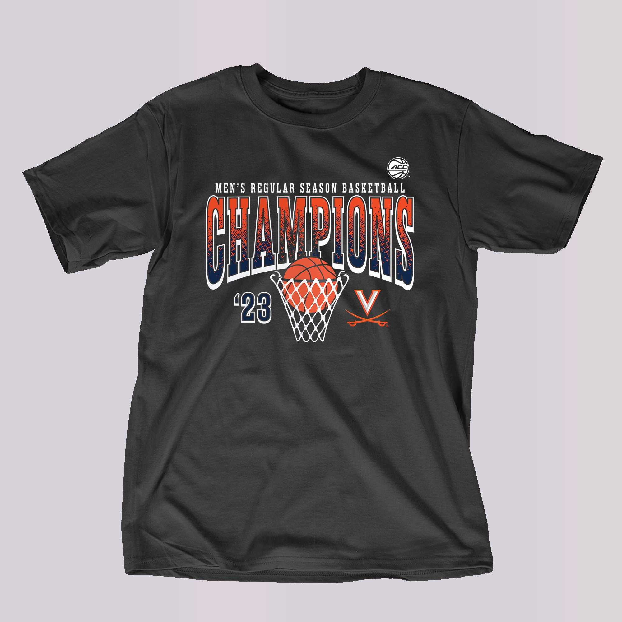 Men's Champion Gray Virginia Cavaliers Icon Logo Basketball Jersey T-Shirt