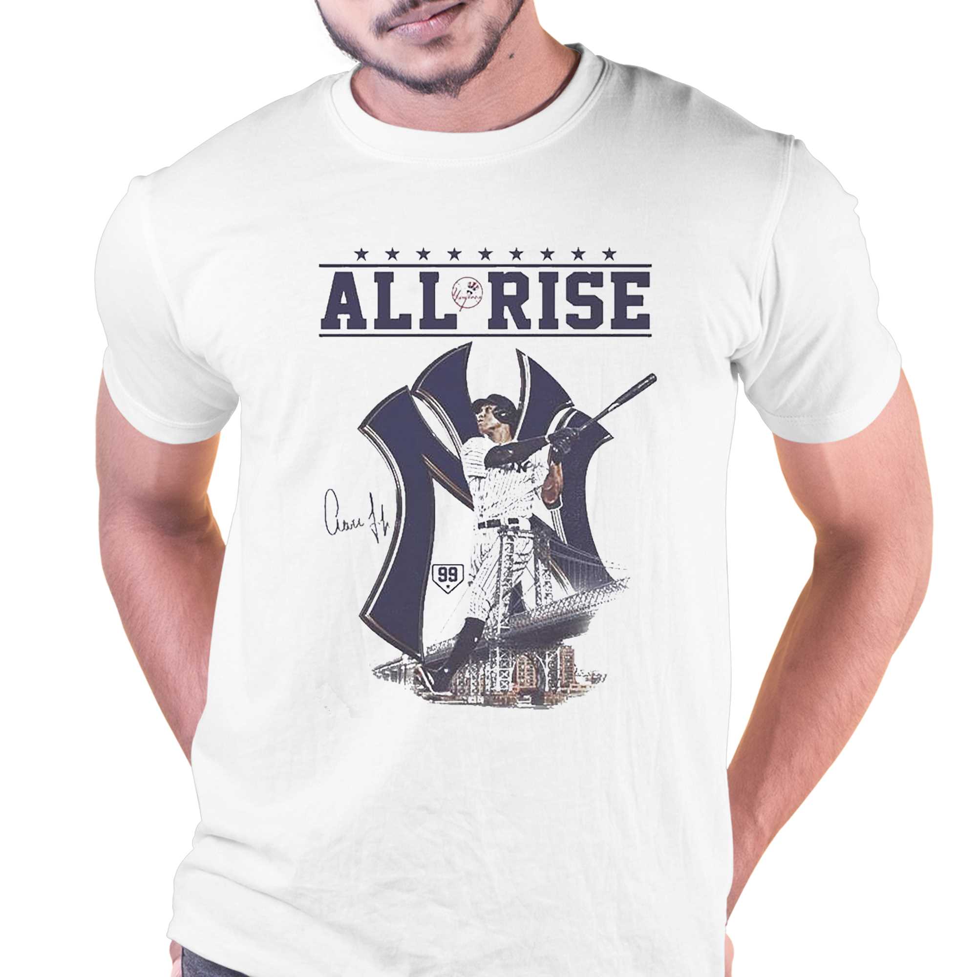 Aaron Judge All Rise Shirt New Aaron Judge New York Yankees Tee Shirt - T- shirts Low Price