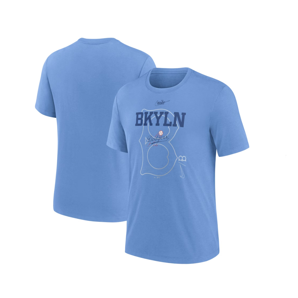 Brooklyn Dodgers Nike Cooperstown Collection Rewind Retro Tri-blend T-shirt  - Shibtee Clothing