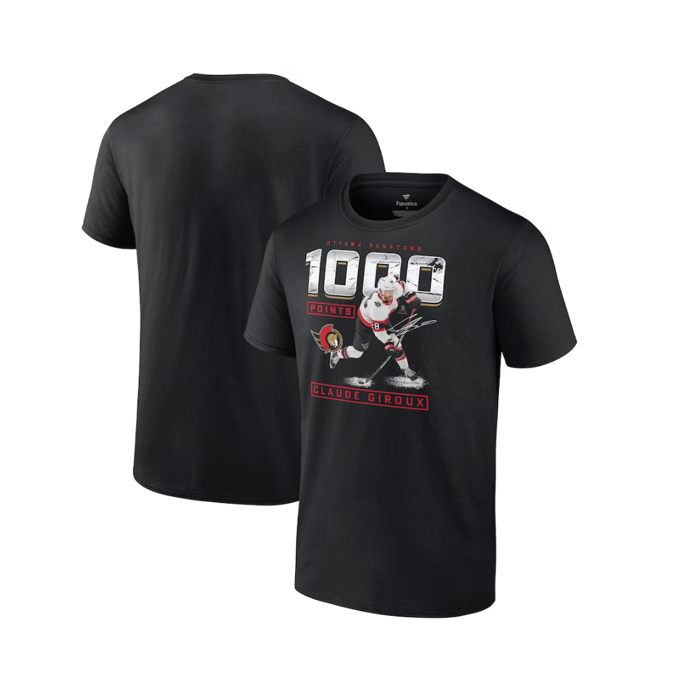 Claude Giroux Ottawa Senators 1000 Career Points T-Shirt, hoodie,  longsleeve tee, sweater