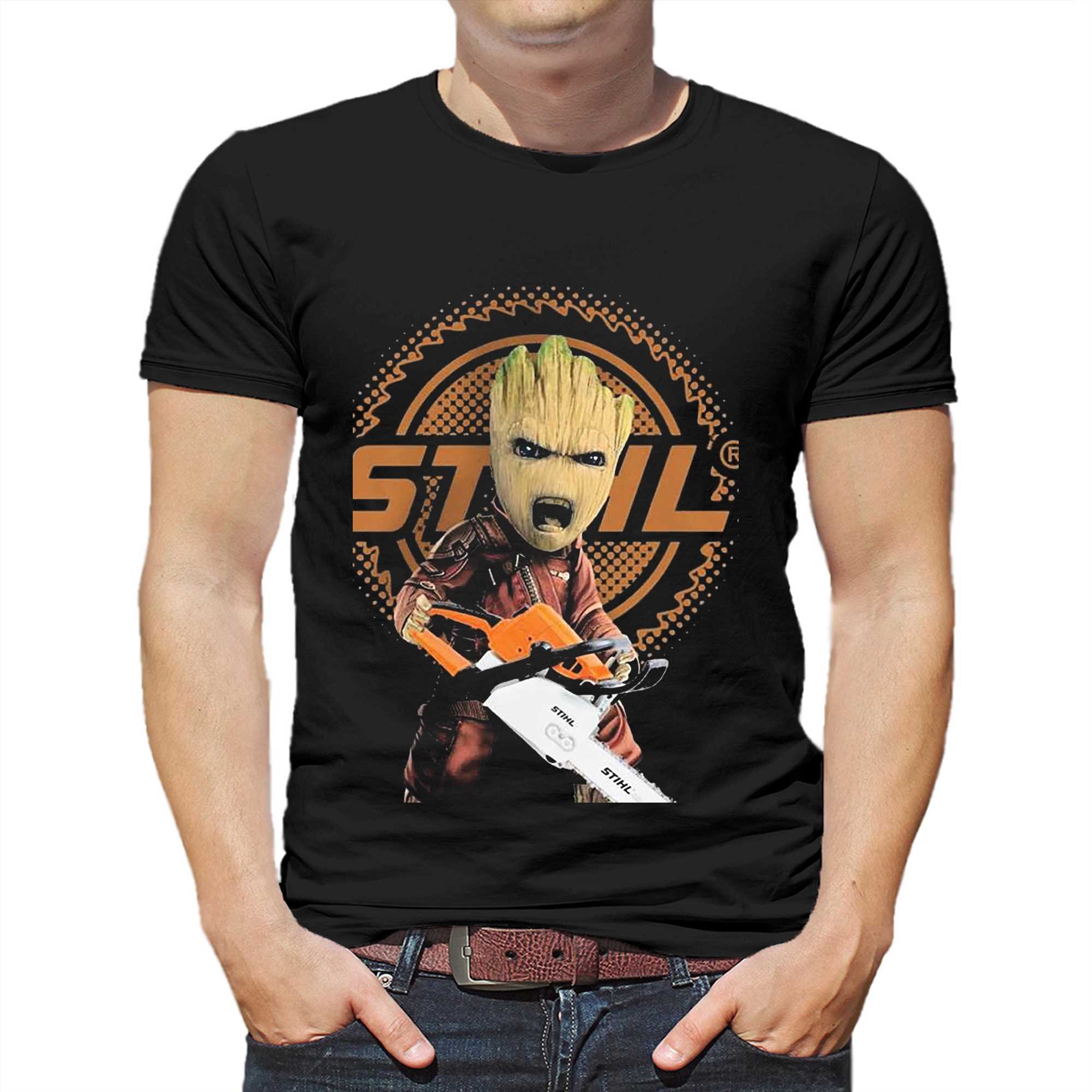 Groot And Stihl Logo Shirt - Shibtee Clothing