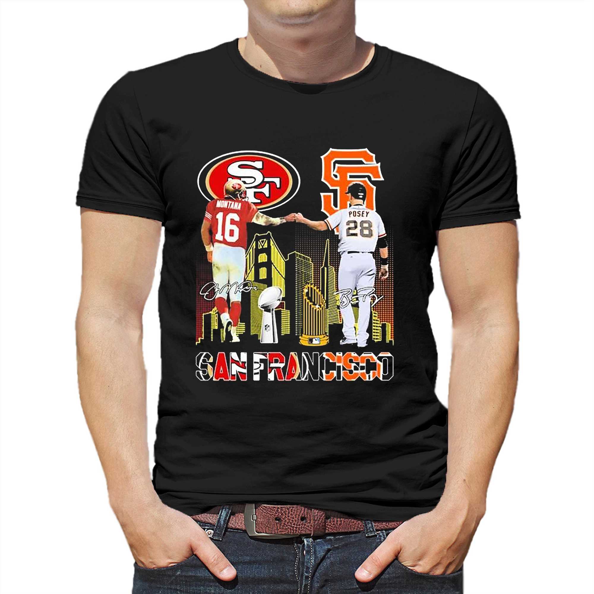 San Francisco 49ers Montana and San Francisco Giants Posey San