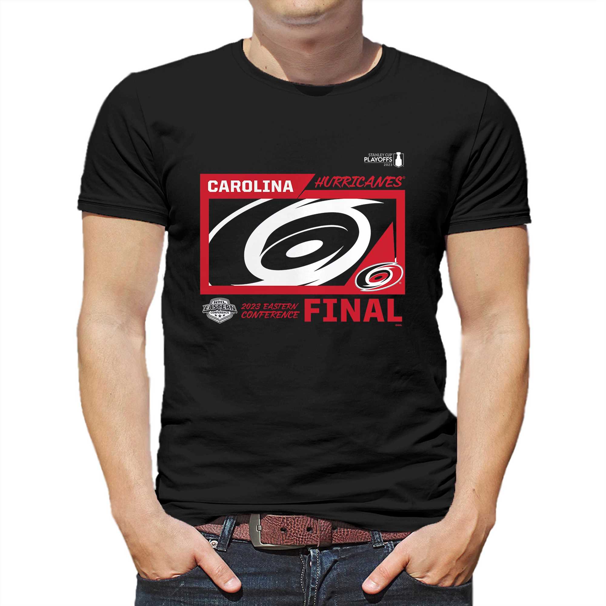 Men's Fanatics Branded Black 2023 Stanley Cup Playoffs T-Shirt