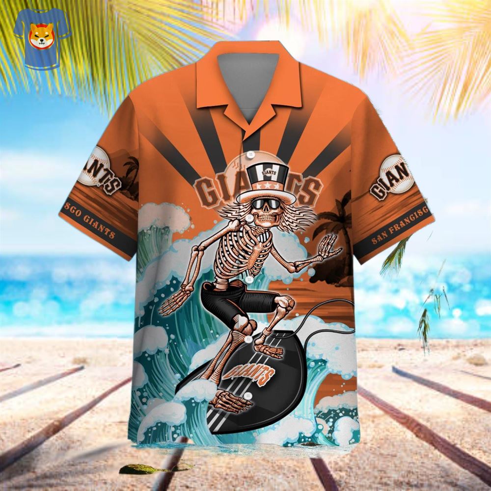 Mlb San Francisco Giants Grateful Dead Hawaiian Shirt