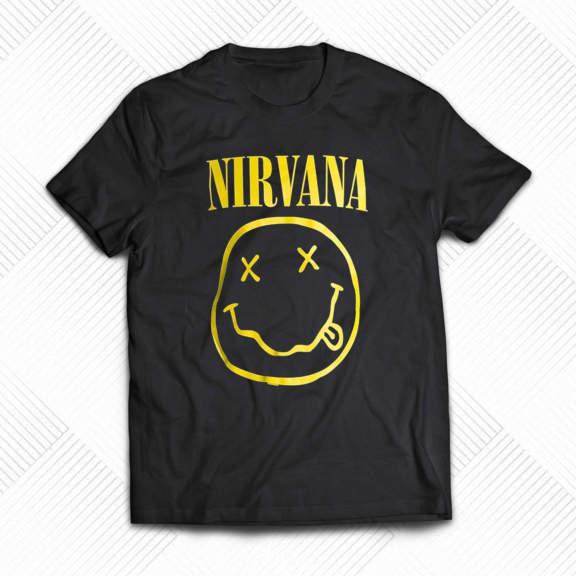 Nirvana Smile Face Shirt, Nirvana T-shirt, Retro Smile Face, Vintage Band  Shirt in 2023