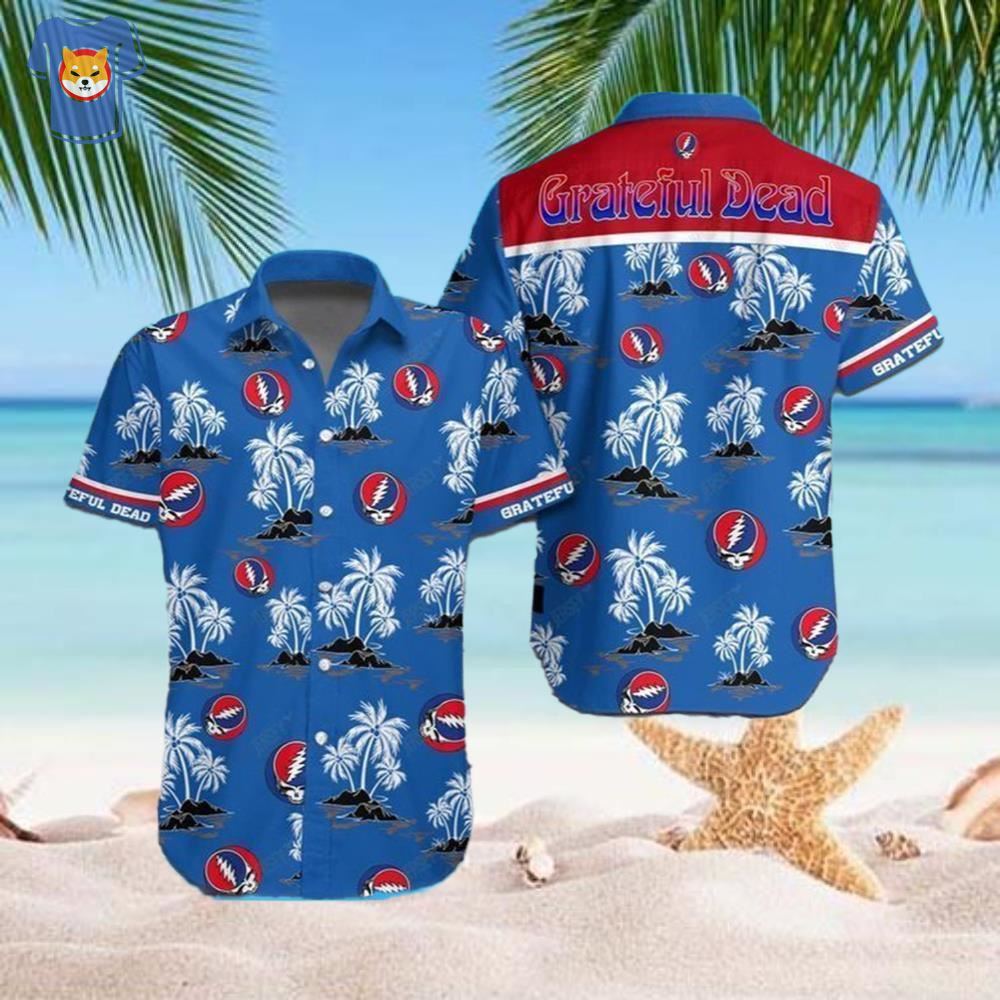billedtekst Forslag Rige Rock Band Grateful Dead Hawaiian T-shirt - Shibtee Clothing
