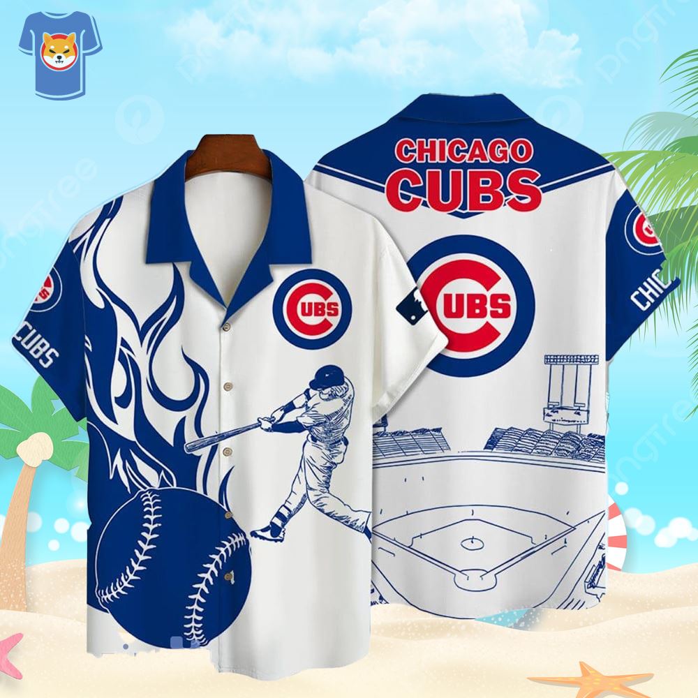 chicago cubs button up jersey