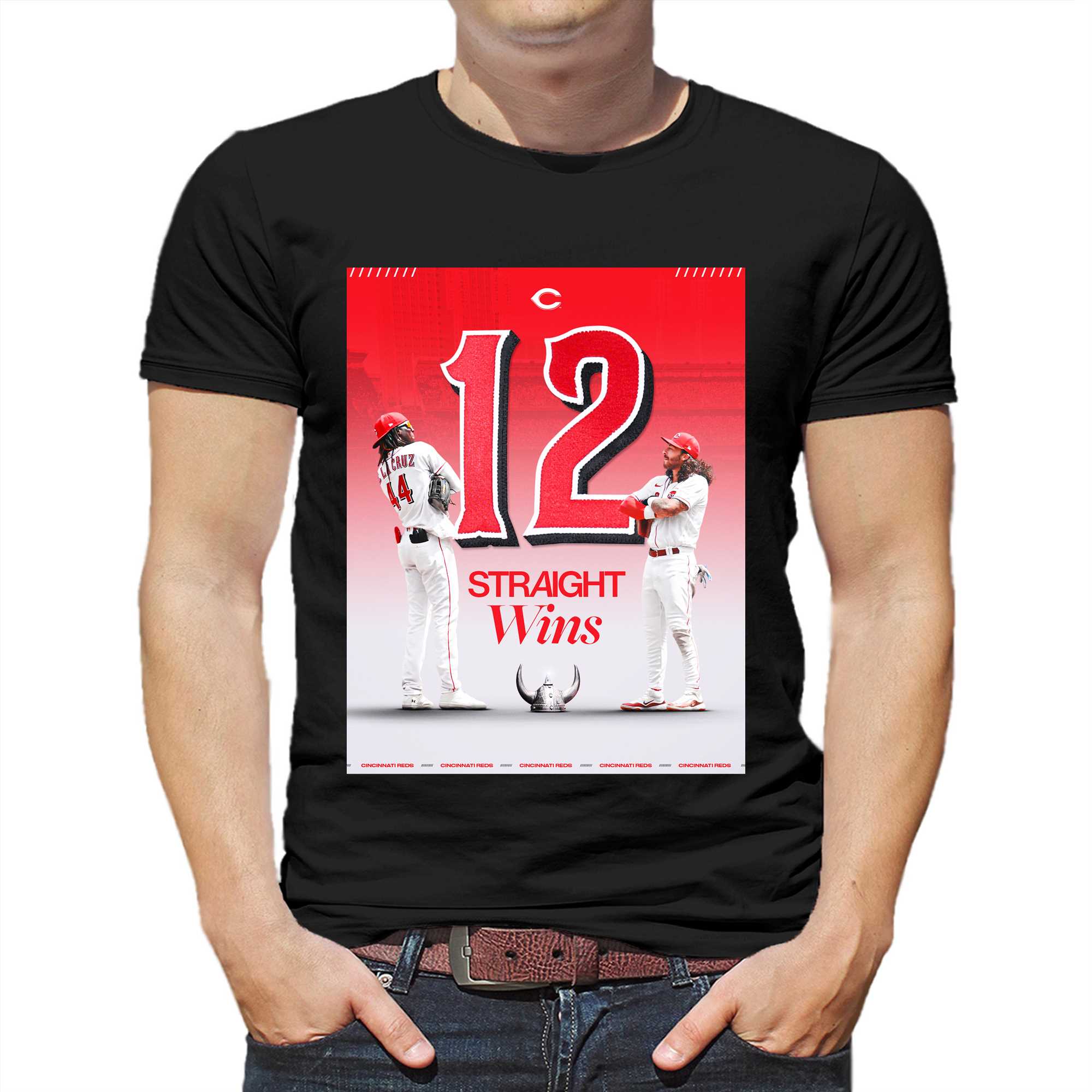 Cincinnati Reds 12 Straight Wins Shirt - Shibtee Clothing