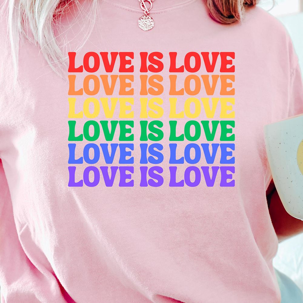 I Love Women Shirt Pride Month Shirt LGBTQ Shirt Pink 