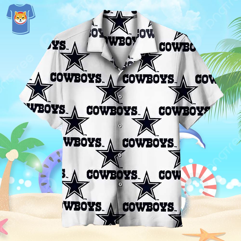 Dallas Cowboys Womens Button Down Shirts Dresses Summer Hawaiian Beach  Sundress