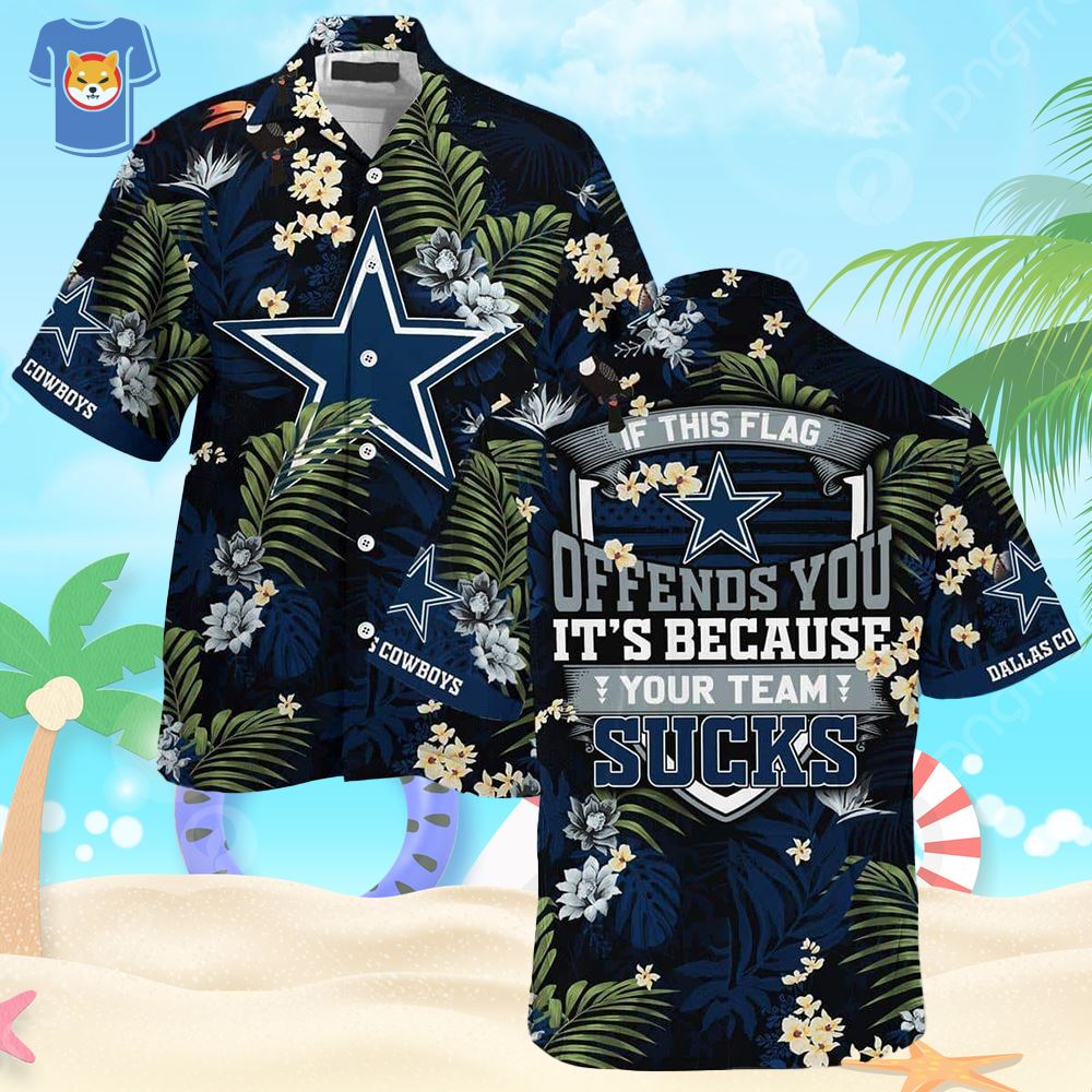 Dallas Hawaiian Shirt Dallas Cowboys Tropical Hawaiian Shirt - Wow