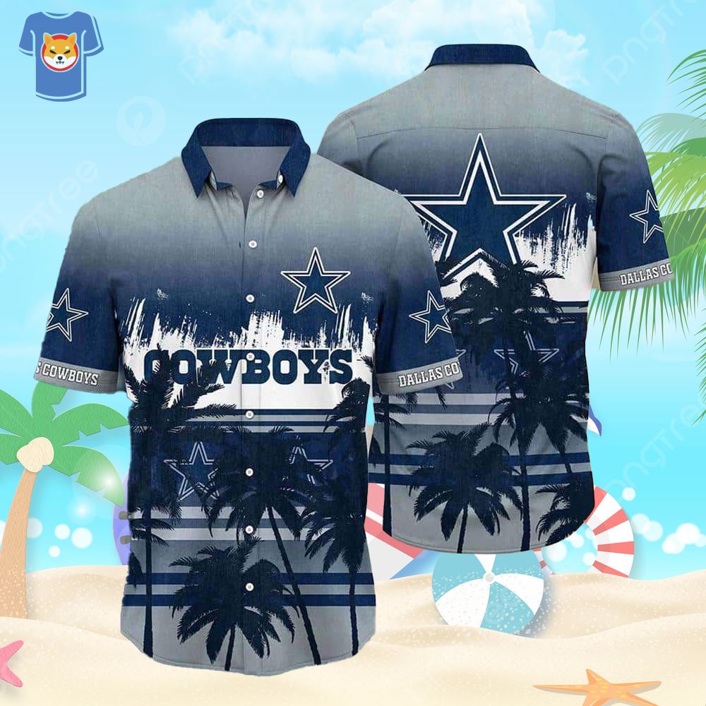 Dallas Cowboys Hawaiian Shirt Summer Tropical Pattern Gift For Sports  Enthusiast - Shibtee Clothing