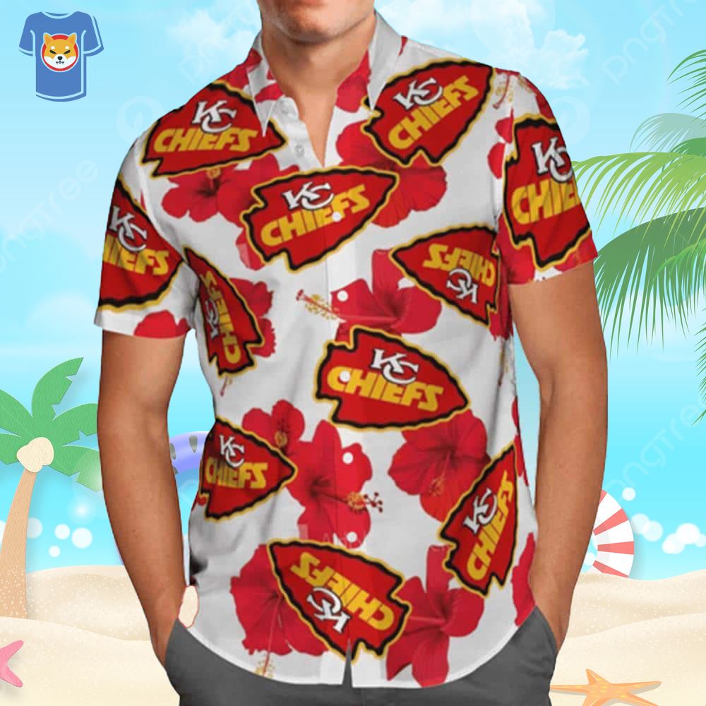 Kansas City Chiefs Hawaiian Shirt Beach Gift For Dad