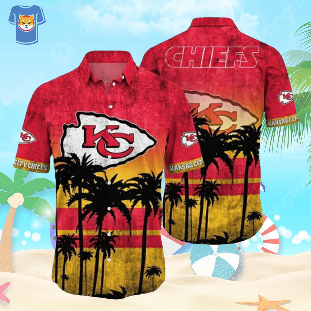 Vintage Nfl Kansas City Chiefs Hawaiian Shirt Summer Beach Gift - Shibtee  Clothing