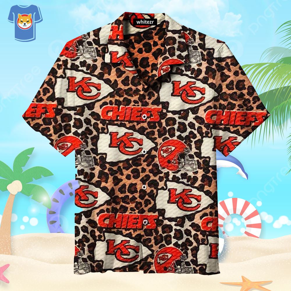 Kansas City Chiefs Hawaiian Shirt Leopard Pattern All Over Print - Shibtee  Clothing