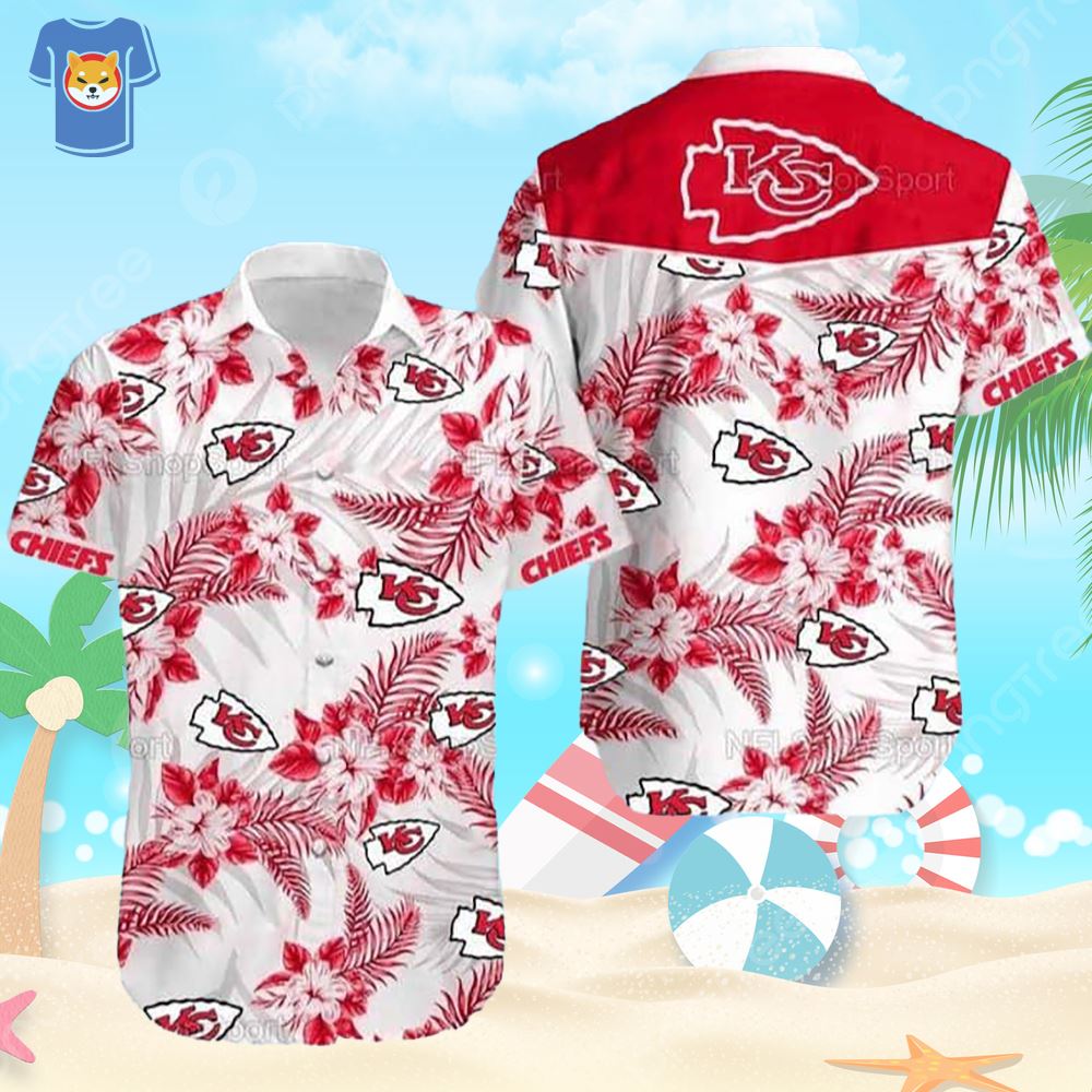 Chiefs Hawaiian Shirt Kansas City Chiefs Floral Hawaiian Shirt