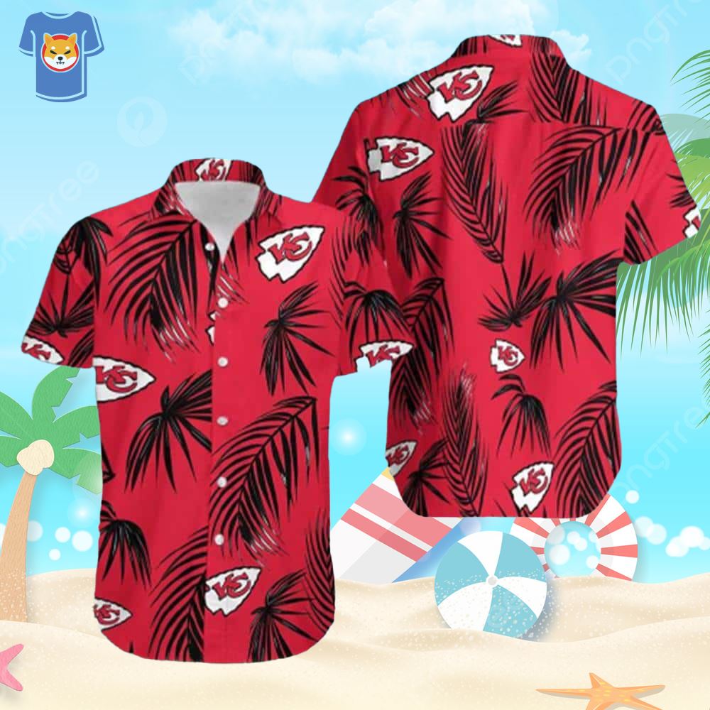 Boston Red Sox Red Hibiscus Green Leaf Tropical Hawaiian Shirt For