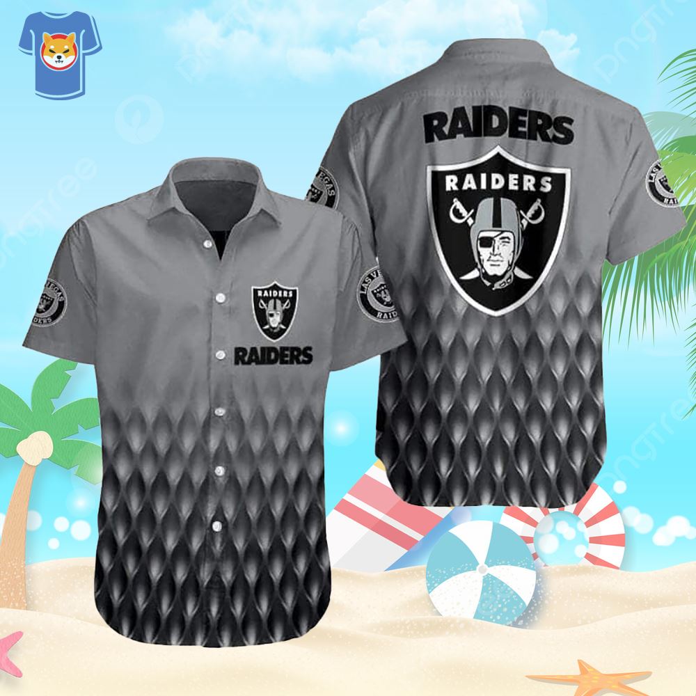 LIMITED] Oakland Raiders NFL-Summer Hawaiian Shirt And Shorts, With  Tropical Patterns For Fans