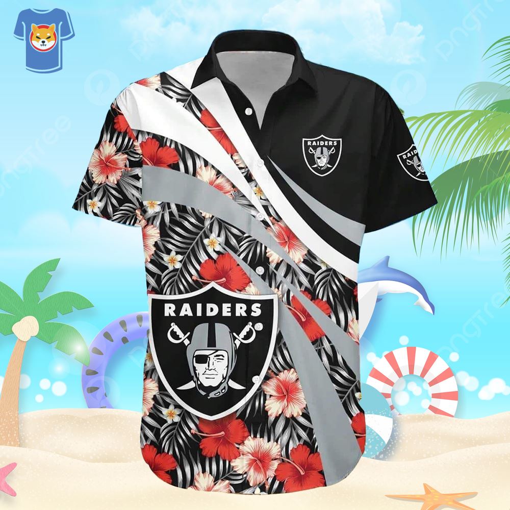 Oakland Las Vegas Raiders Hawaiian Shirt For Men - Shibtee Clothing