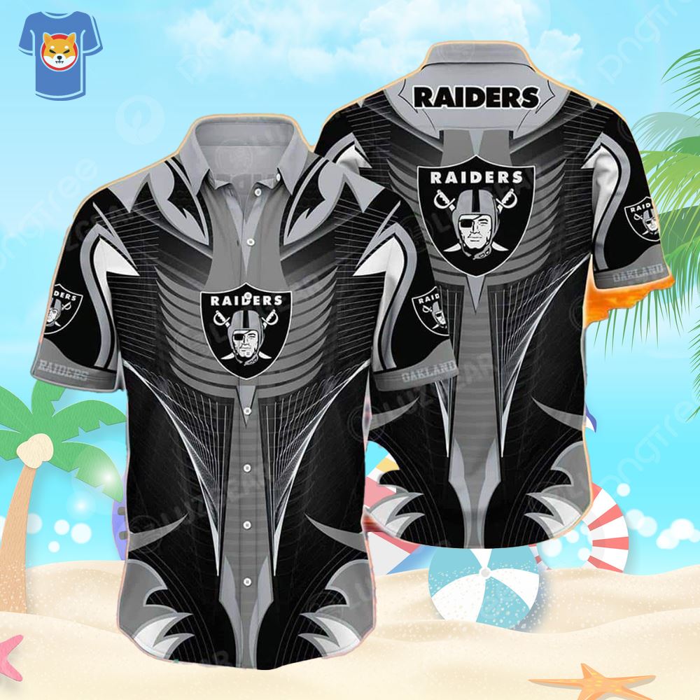 Las Vegas Raiders NFL Hawaiian Shirt Summer Beach Gift