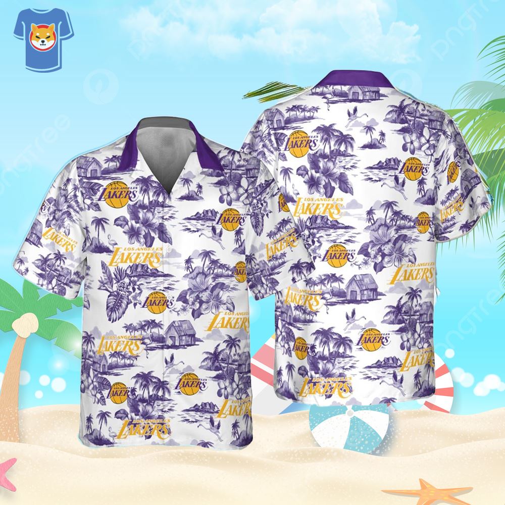 lakers aloha shirt
