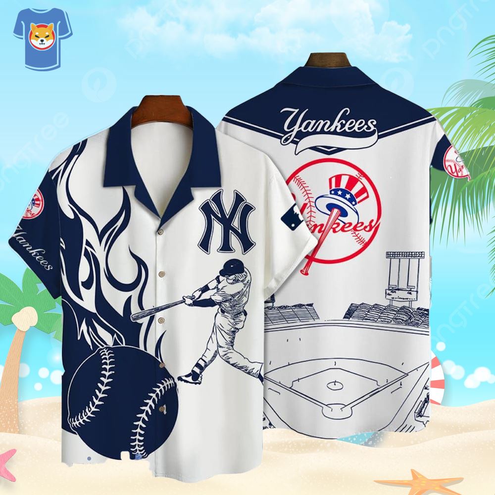 New York Yankees Major League Baseball Print Hawaiian Shirt - Shibtee  Clothing