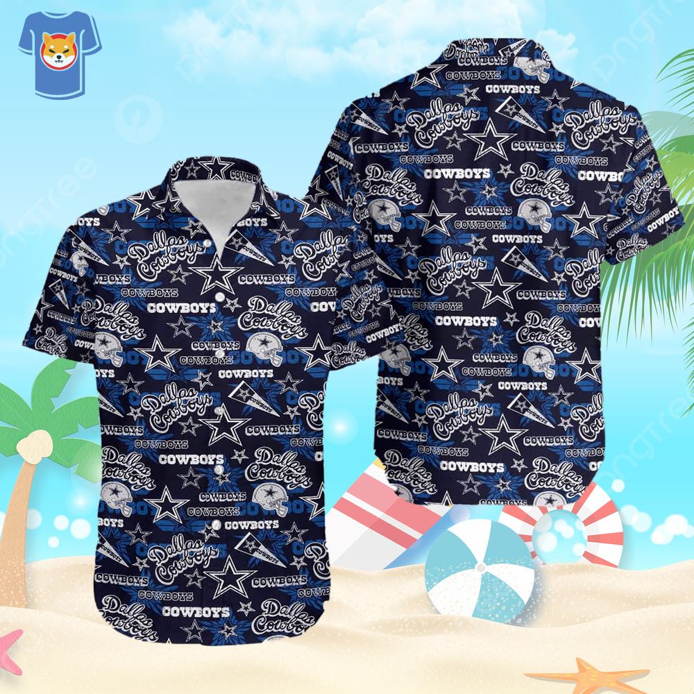 Nfl Dallas Cowboys Hawaiian Shirt Beach Gift For Dad Who Wants Nothing -  Shibtee Clothing