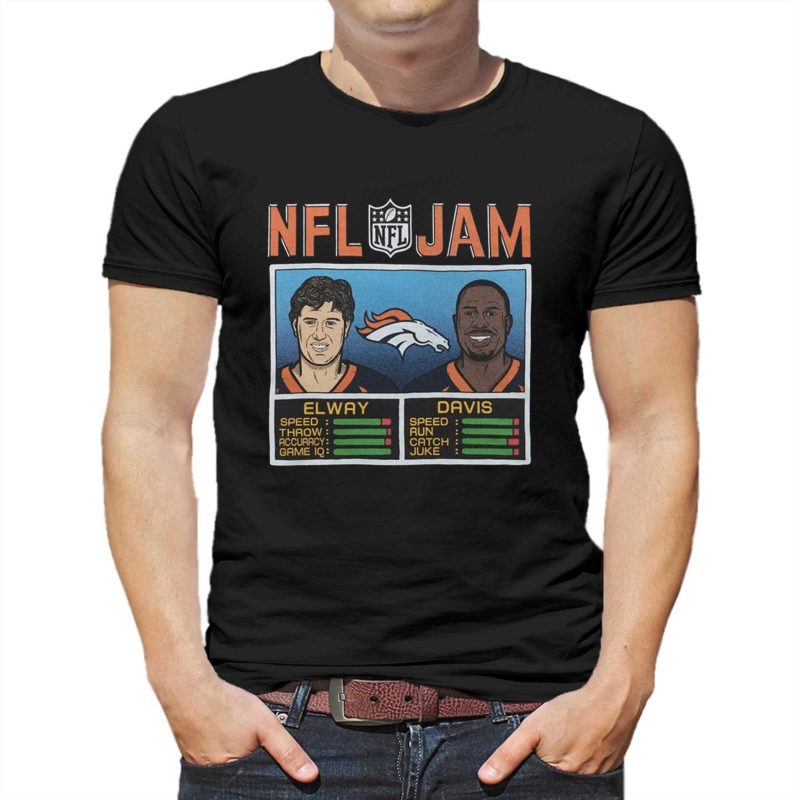 Nfl Jam Denver Broncos Elway And Davis Shirt - Shibtee Clothing