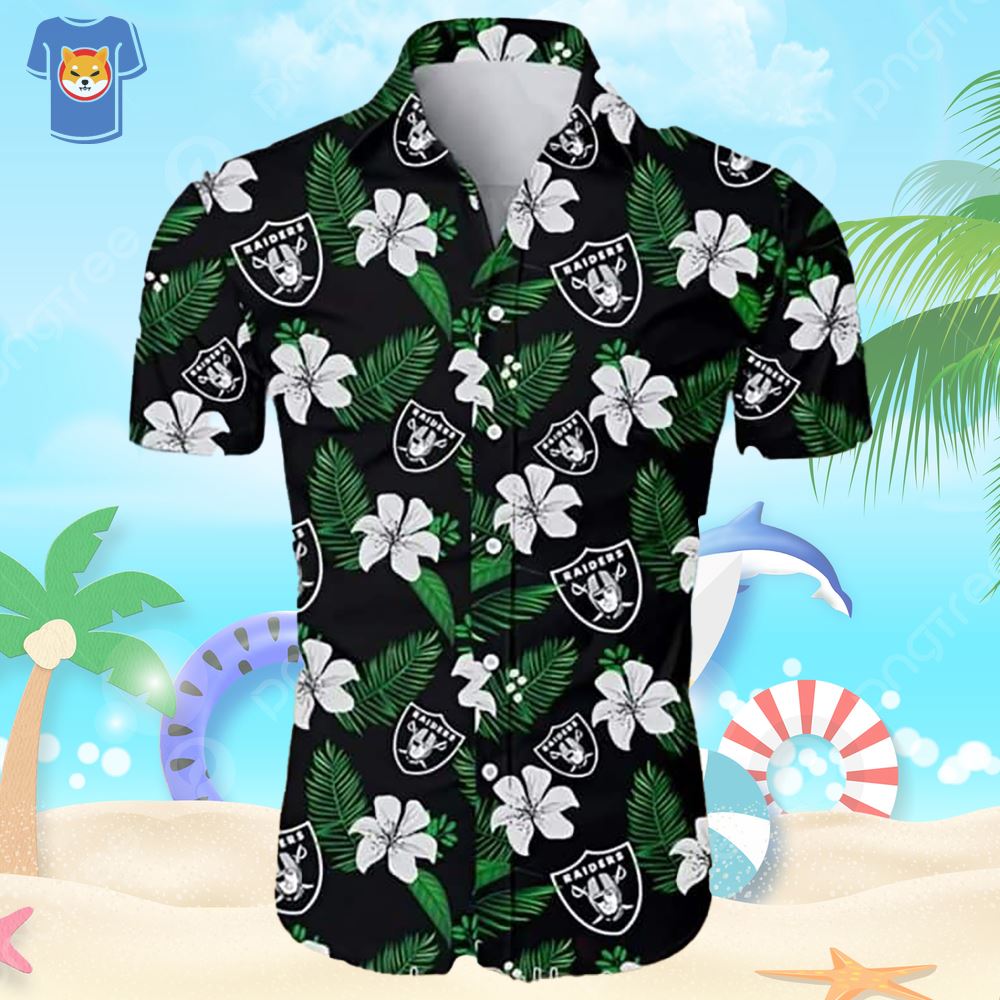 Vintage Nfl Las Vegas Raiders Hawaiian Shirt Beach Lovers Gift - Shibtee  Clothing