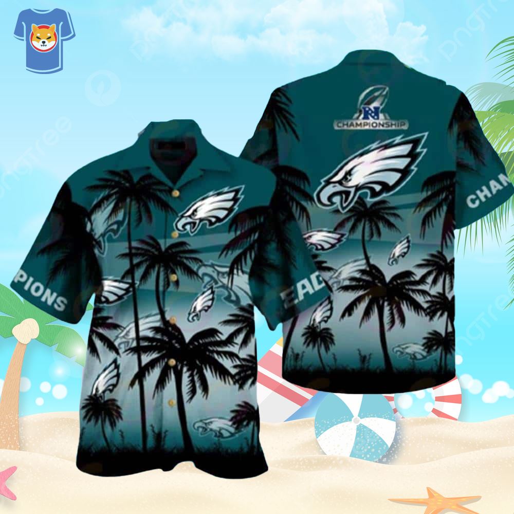 Nfl Philadelphia Eagles Hawaiian Shirt Hibiscus Pattern Trendy Summer Gift  - Shibtee Clothing