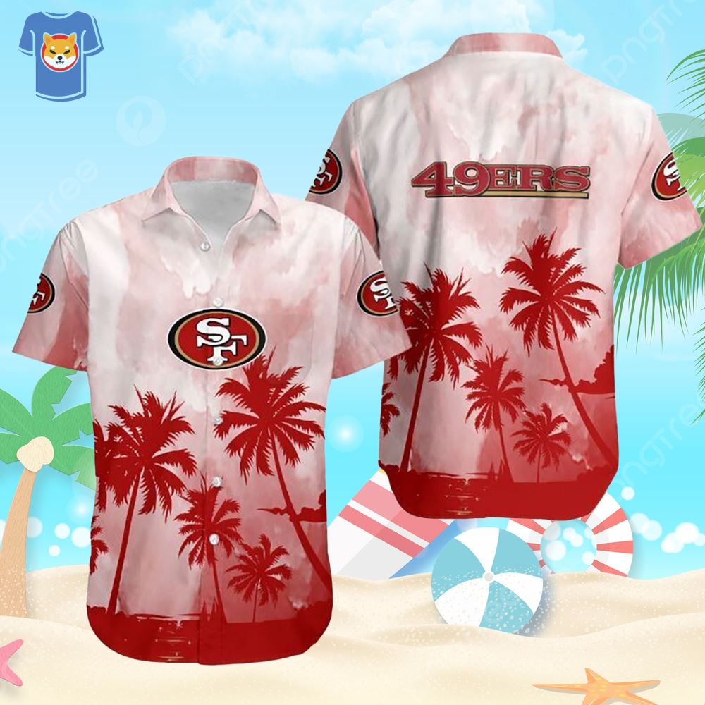 Nfl San Francisco 49ers Hawaiian Shirt Hibiscus Flower Pattern - Shibtee  Clothing