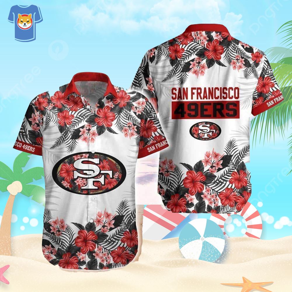 NEW San Francisco 49ers NFL Hawaiian Shirt And Short