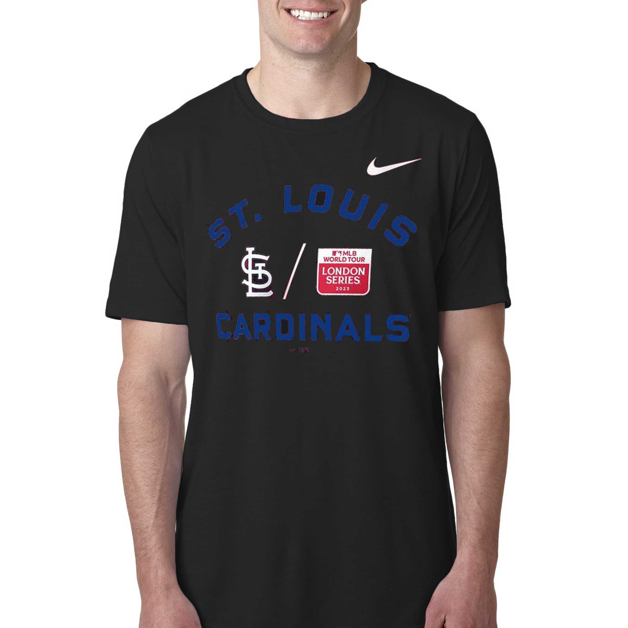 Nike Baseball (MLB St. Louis Cardinals) Men's 3/4-Sleeve Pullover Hoodie