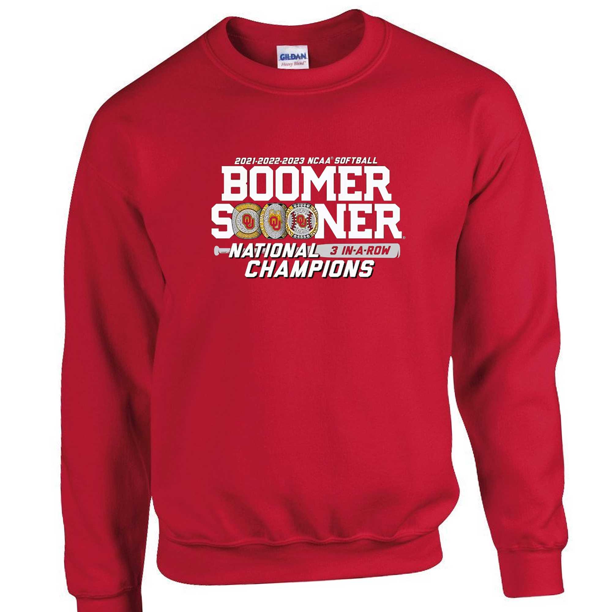 3-Peat 2023 NCAA Softball National Champions Oklahoma Sooners  2021-2022-2023 shirt, hoodie, sweater, long sleeve and tank top