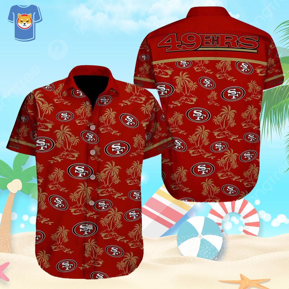 Vintage Nfl San Francisco 49ers Hawaiian Shirt Beach Vacation Gift -  Shibtee Clothing