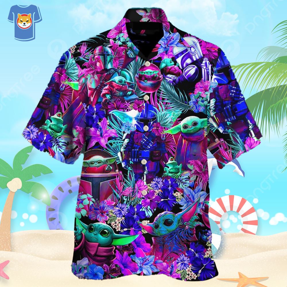 Star Wars Synthwave Hawaiian Shirt - Trendy Aloha