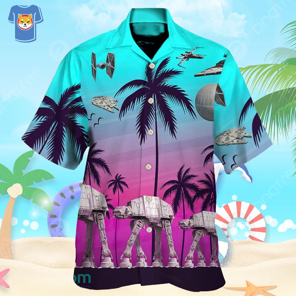 Star Wars Hawaiian Shirt Star Wars Beach Shirt Starwars -  New