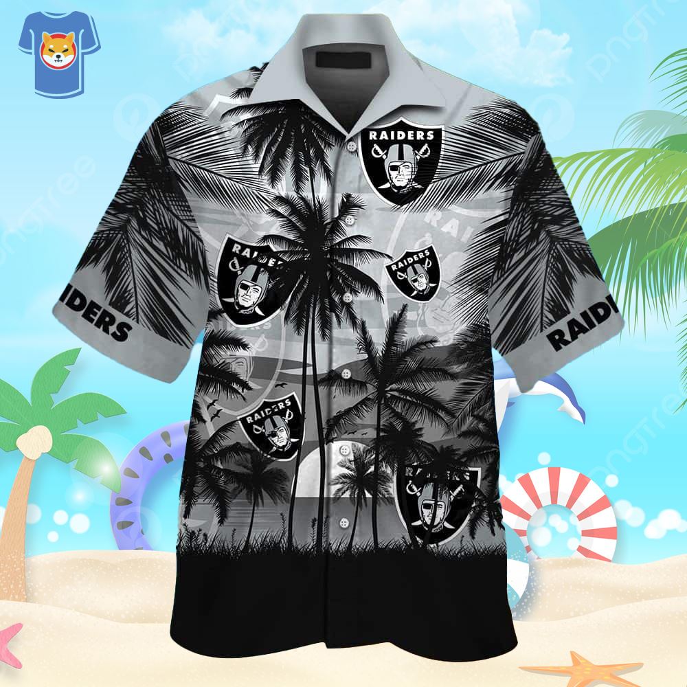 Las Vegas Raiders Vintage 3D Hawaiian Shirt Best For Fans Beach