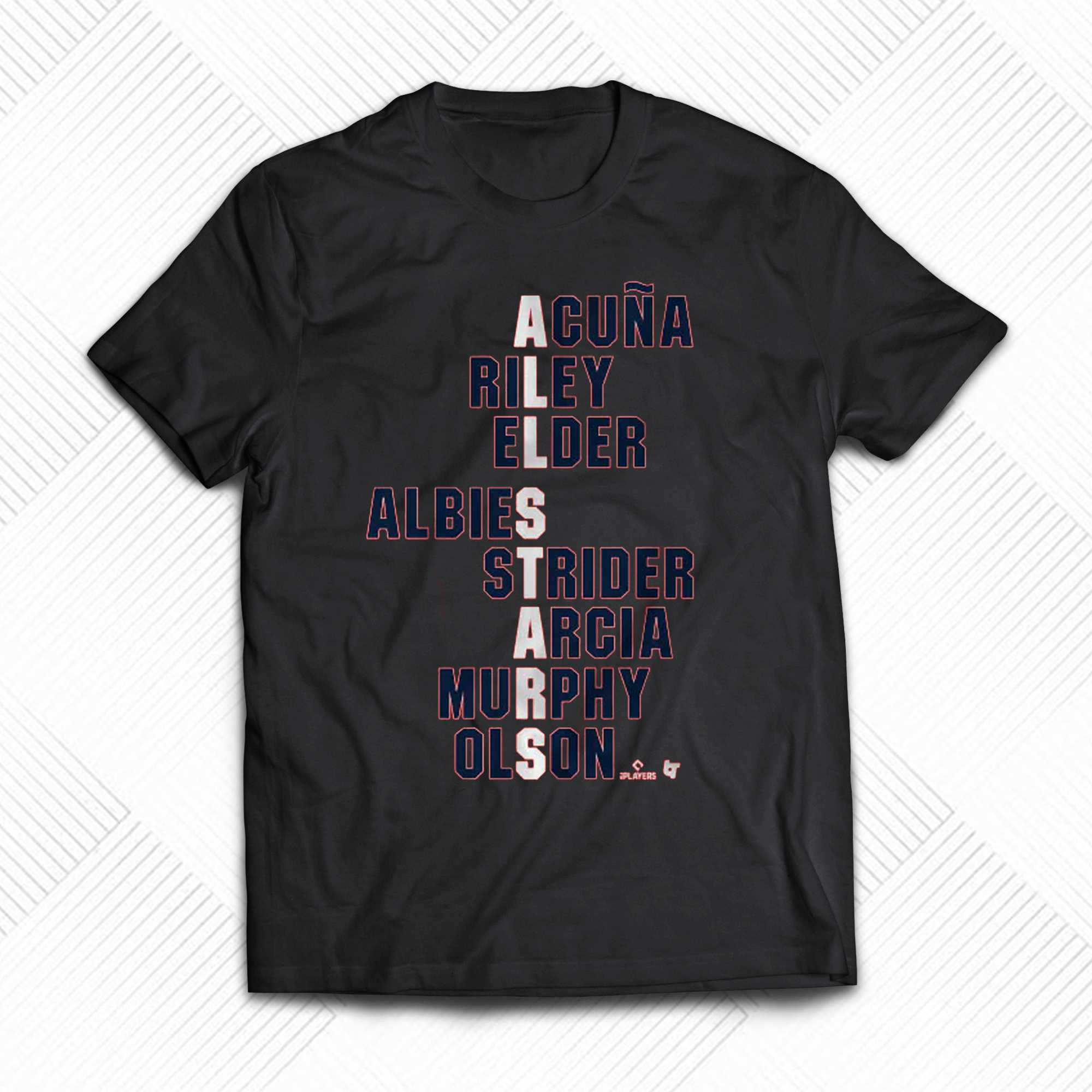 All Stars Acuna Riley Elder Albies Strider Arcia Murphy Olson T-shirt