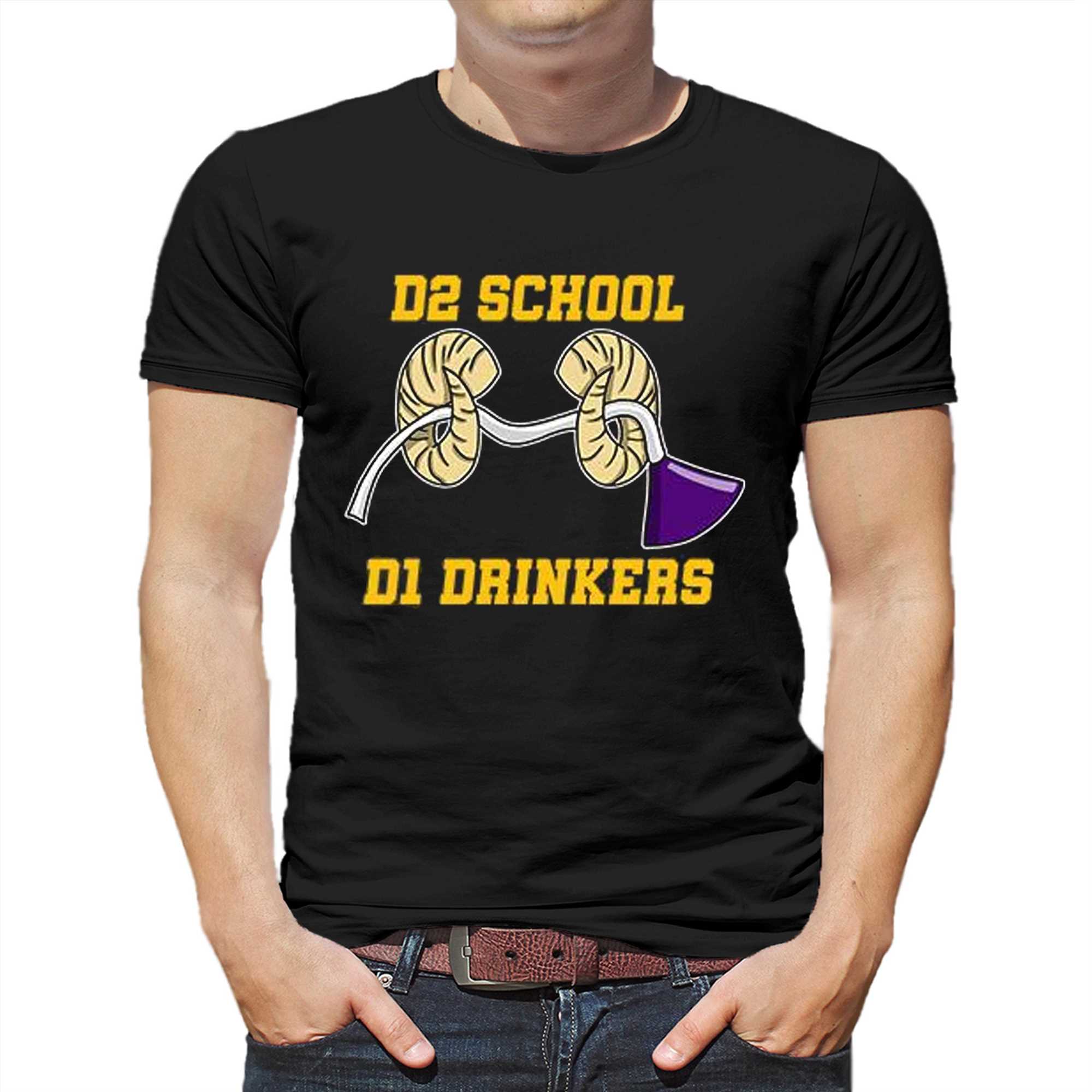 Omgivelser Kommentér hjem D2 School D1 Drinkers Shirt - Shibtee Clothing
