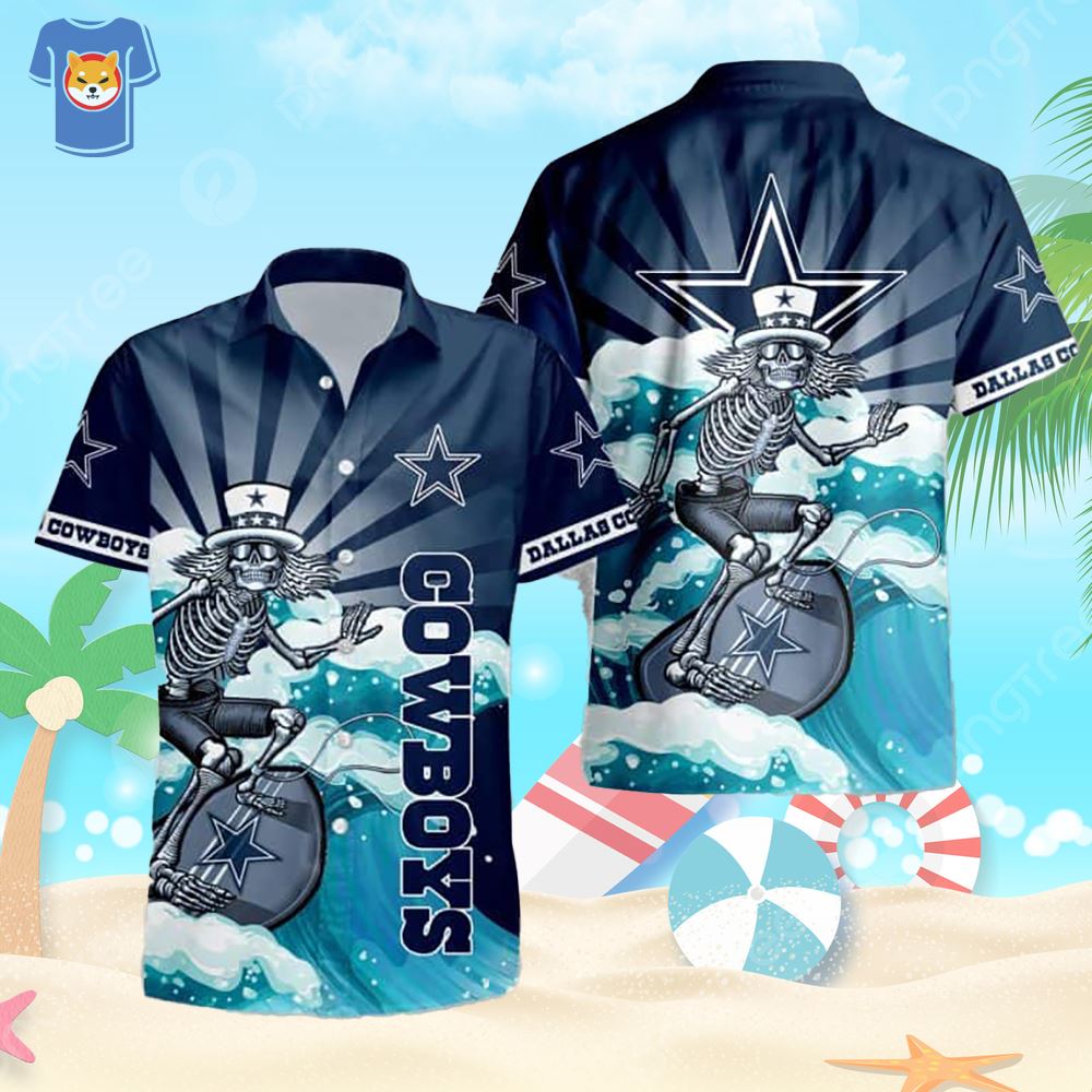 Dallas Cowboys Hawaiian Shirt, Beach Shorts for Men