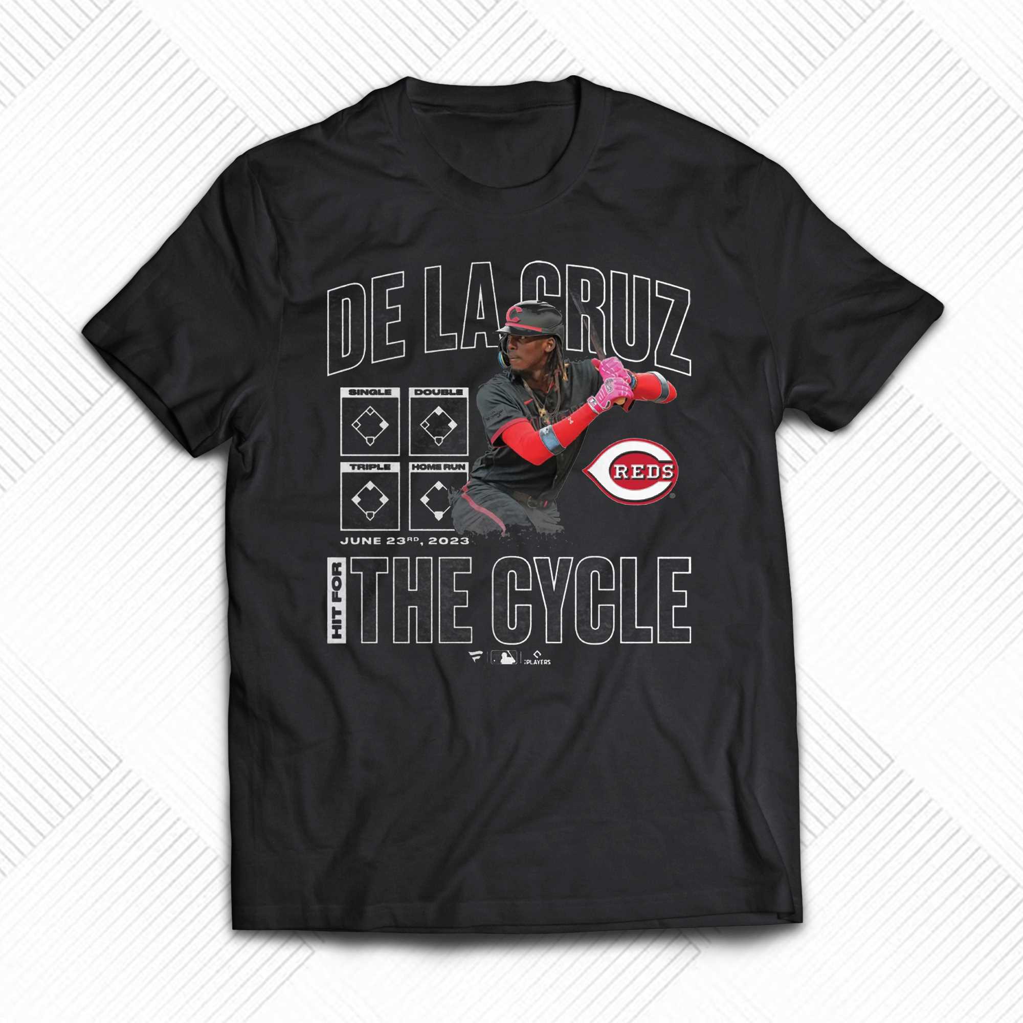 Official elly De La Cruz Cincinnati Reds Fanatics Branded Cycle T