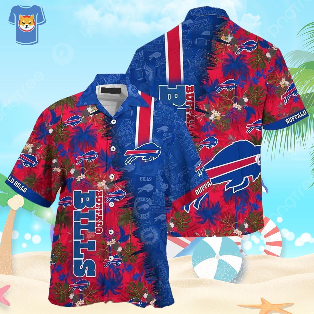 NFL Buffalo Bills Hawaiian Shirt Tropical Flower Best Gift For Men