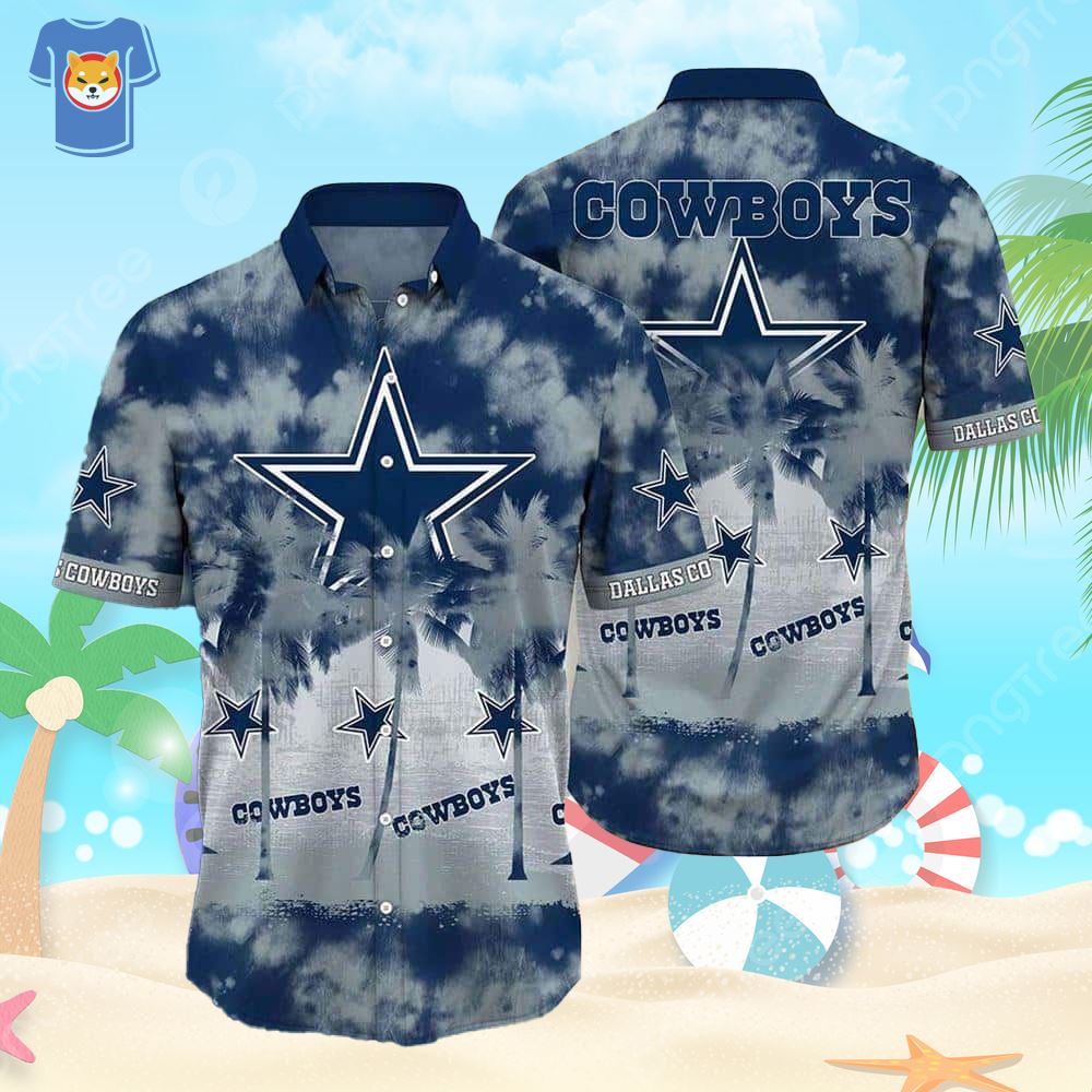Nfl Dallas Cowboys Hawaiian Shirt Color Splash Pattern - Shibtee